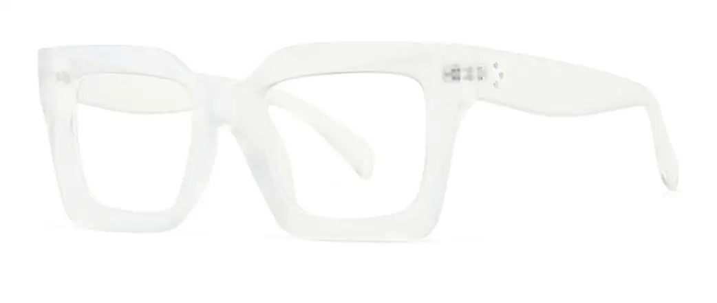Vintage Oversized Square Anti Blue Light Reading Glasses Women Men Trending Optical Eyewear Finished Hyperopia Eyeglasses +2 +5