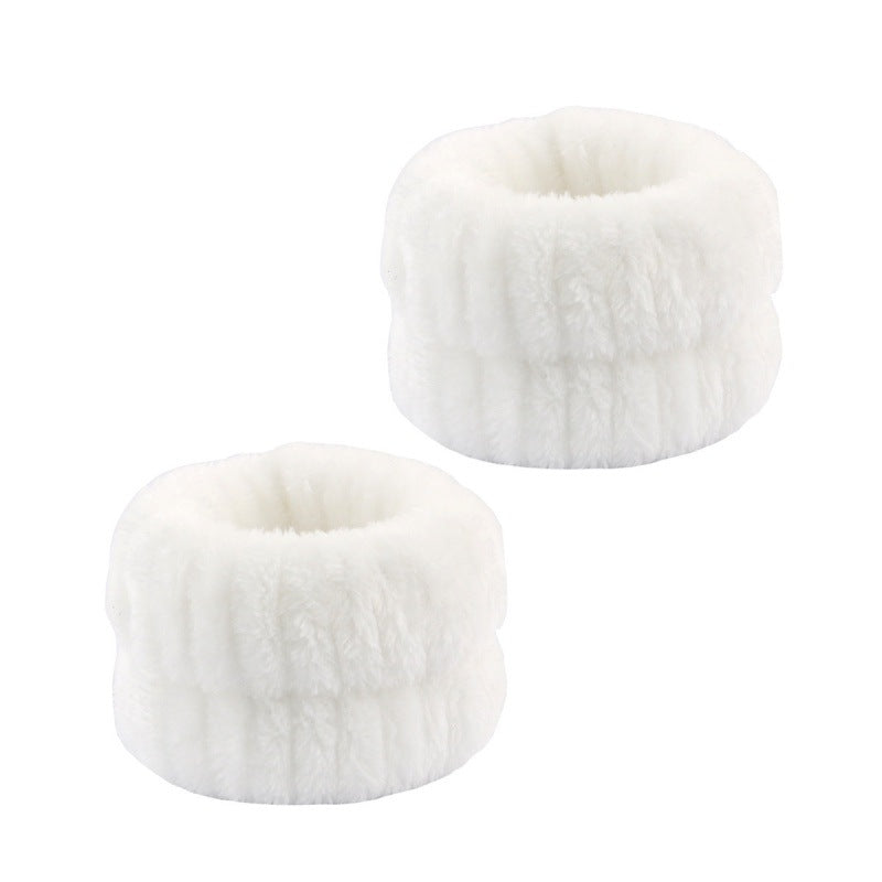 Plush Wrist Band Absorbent Sweat-absorbent Coral Fleece Waterproof