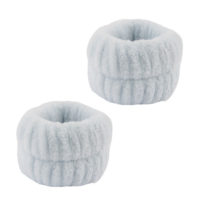 Plush Wrist Band Absorbent Sweat-absorbent Coral Fleece Waterproof
