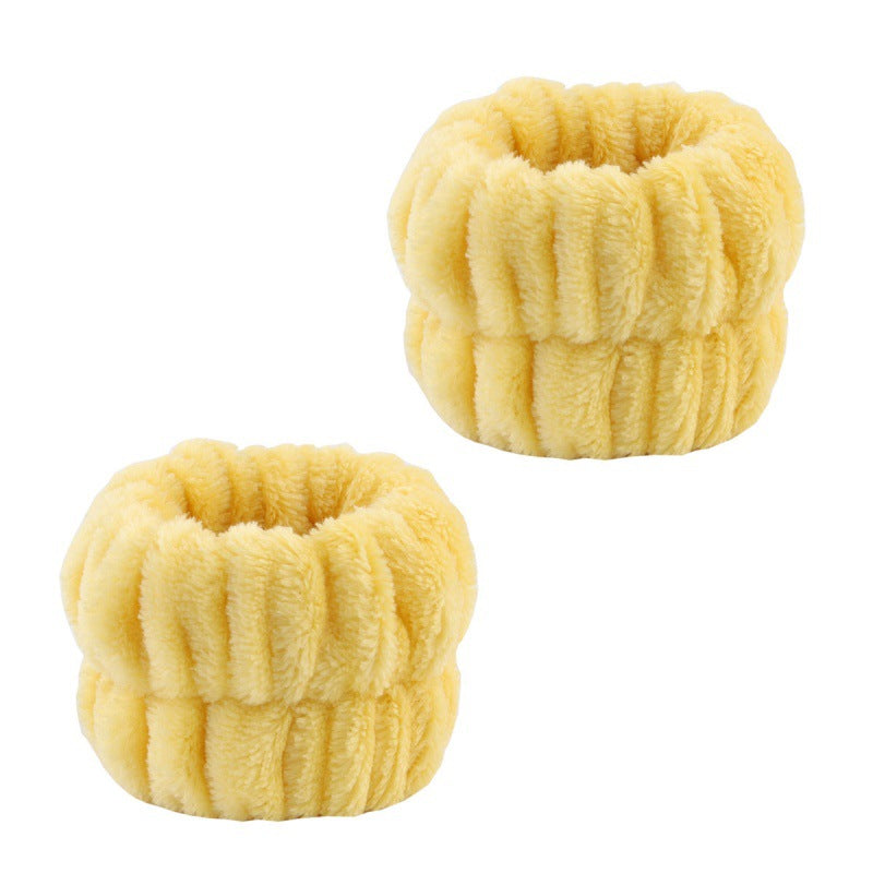Plush Wrist Band Absorbent Sweat-absorbent Coral Fleece Waterproof