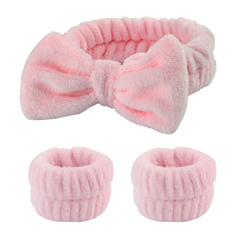 Plush Wrist Band Absorbent Sweat-absorbent Coral Fleece Waterproof
