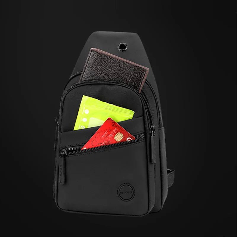 Men Cross Body Bag Sling Backpack Travel Fashion Outdoor Sports Waterproof Nylon Male Purse Side Shoulder Chest Messenger Bag