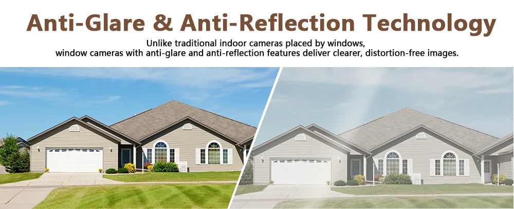 5MP Window Camera 5GHz WiFi Indoor Cameras For Home Security Color Night Vision Motion Detection 24/7 Recording Quick Install