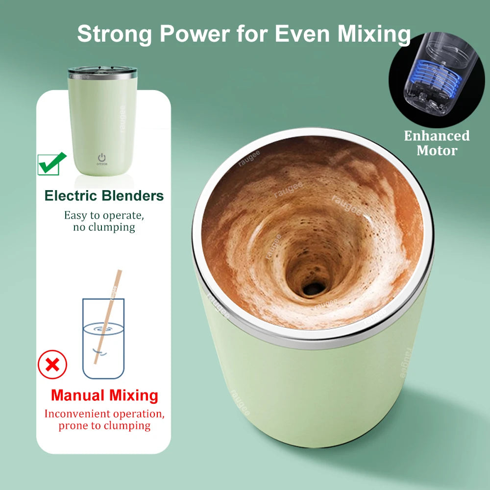 Electric Blenders 350ml Portable Mixer Machine Rechargeable Magnetic Self Mixing Mug for Coffee Milk Powder Protein Powder