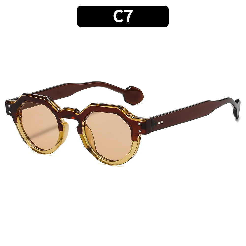 Retro Leopard Sunglasses 2025 Men Women Vintage Small  Luxury Brand Designer Sun Glasses UV400 Goggles Shades 309579