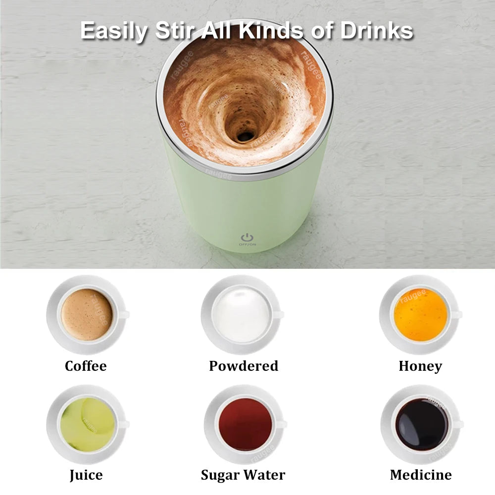 Electric Blenders 350ml Portable Mixer Machine Rechargeable Magnetic Self Mixing Mug for Coffee Milk Powder Protein Powder