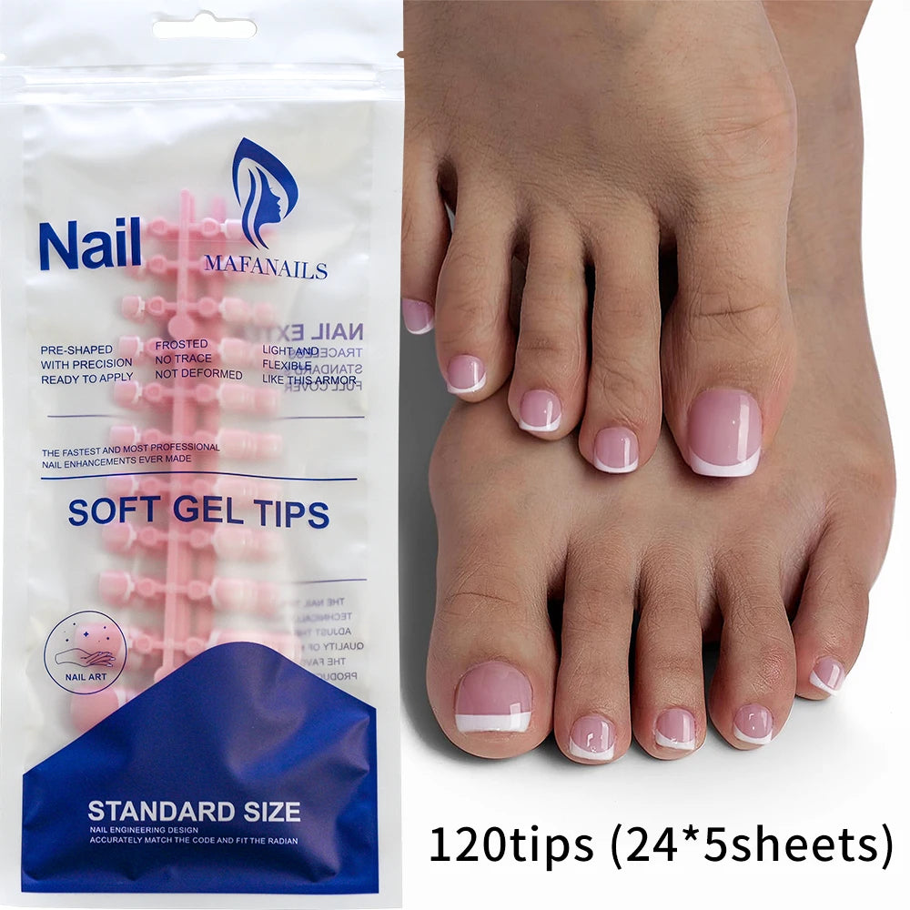 100Pcs Light Pink Press on Nails Short Medium Square Wearable Fake Nails Tips 10 sizes Full Cover False Nails Finger Decoration
