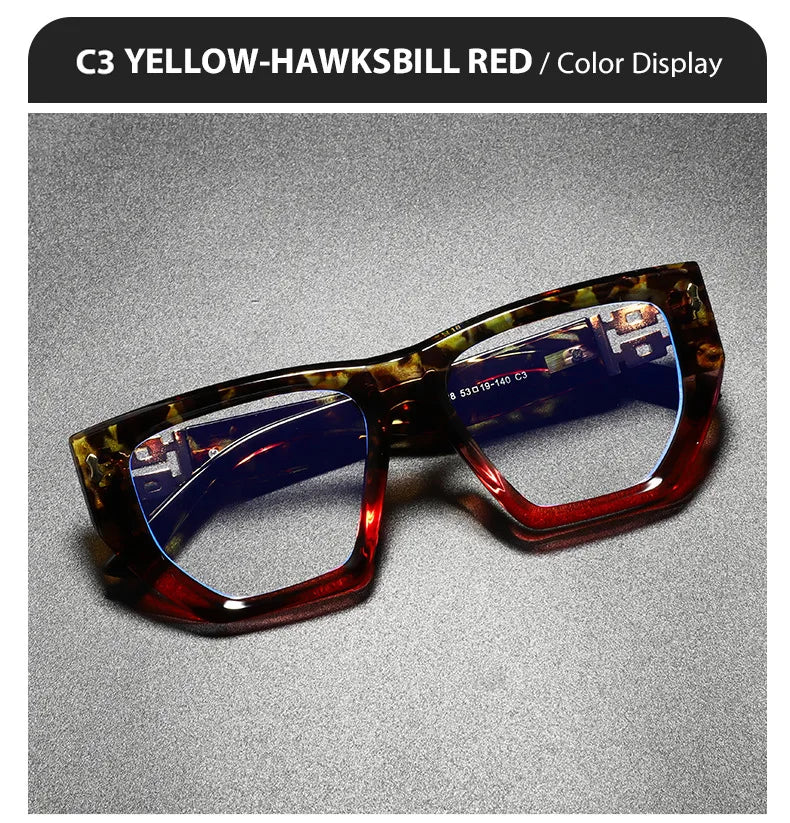Brand Design Women Oversized Polygon Frame Photochromic Prescription Glasses Anti Blue Ray Hyperopia Myopia Astigmatism Eyewear