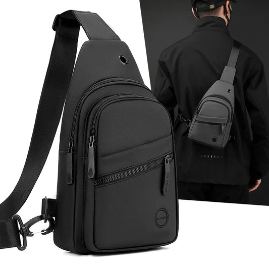 Men Cross Body Bag Sling Backpack Travel Fashion Outdoor Sports Waterproof Nylon Male Purse Side Shoulder Chest Messenger Bag