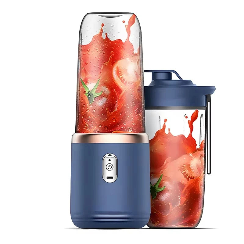 Portable USB Personal Mini Juicer Cup Handheld Travel Blender Single Double Cups for Water Bottles