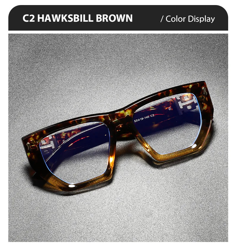Brand Design Women Oversized Polygon Frame Photochromic Prescription Glasses Anti Blue Ray Hyperopia Myopia Astigmatism Eyewear