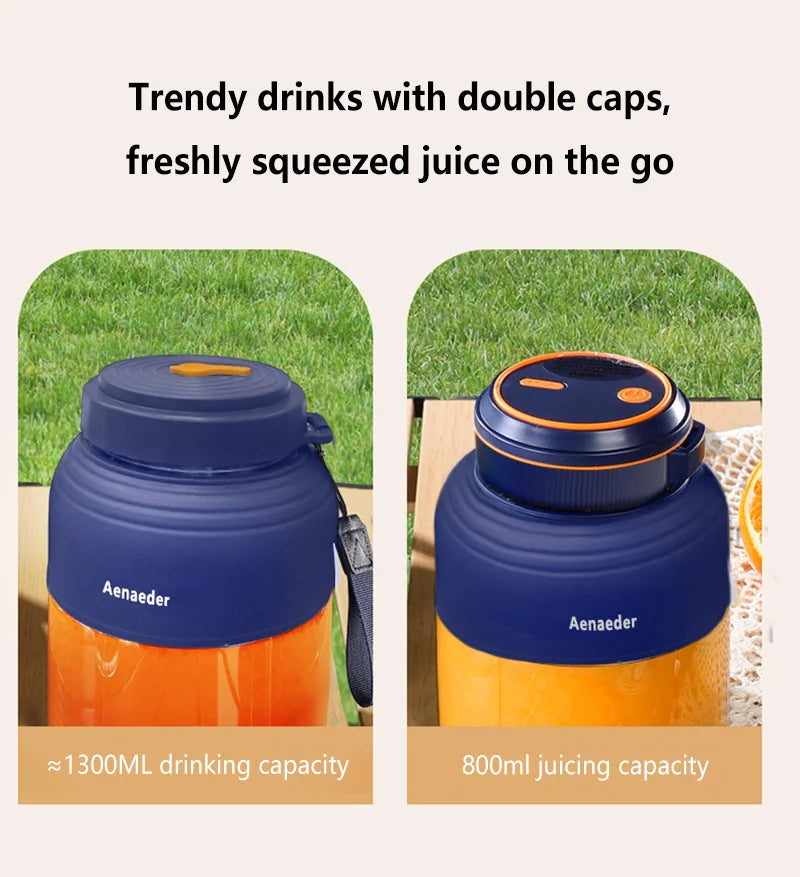 1300ml New Wireless Portable Fruit Juicer Charging Small Complementary Food Crushed Ice Household Multifunctional Juicer 2026