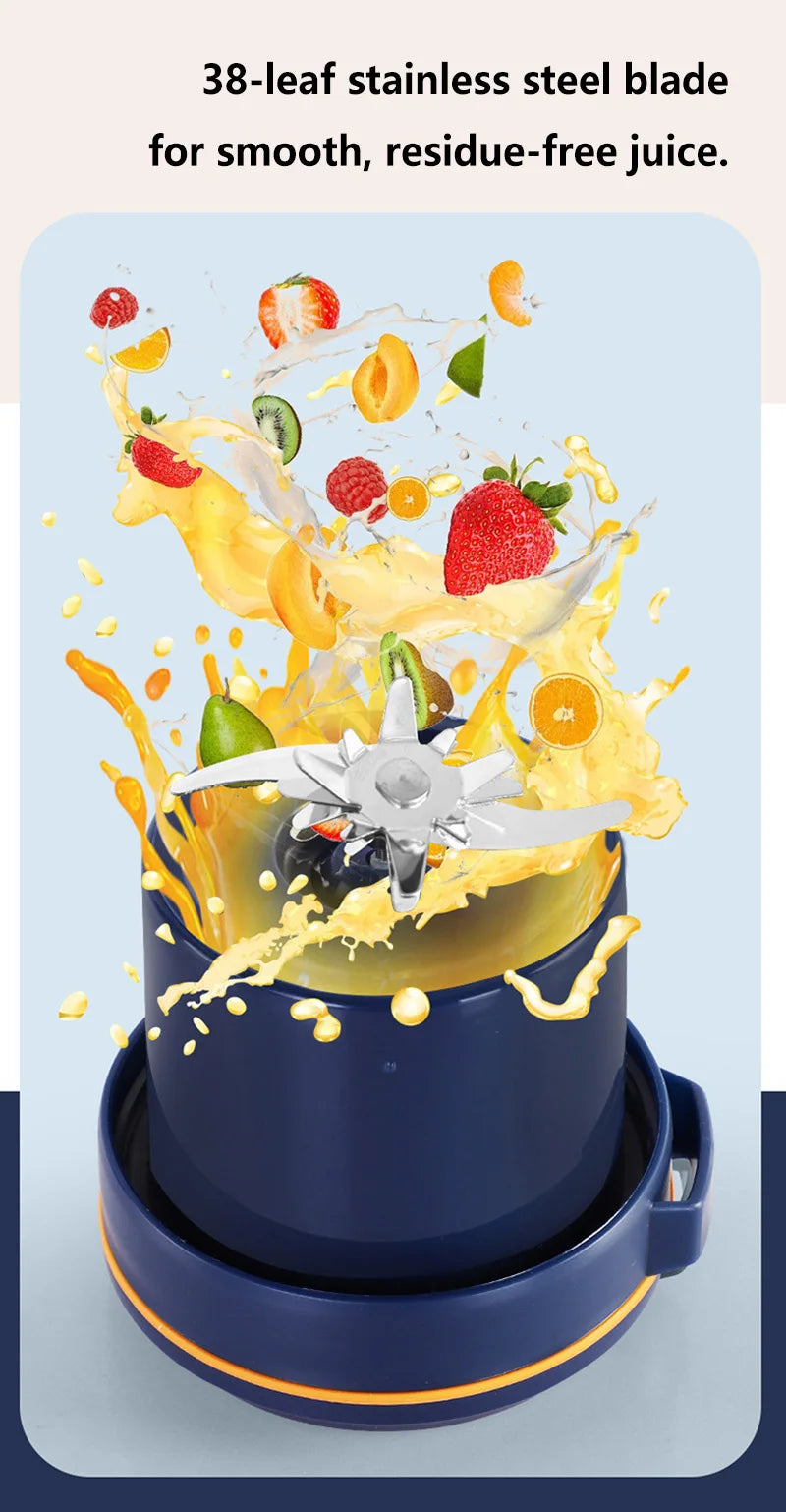 1300ml New Wireless Portable Fruit Juicer Charging Small Complementary Food Crushed Ice Household Multifunctional Juicer 2026