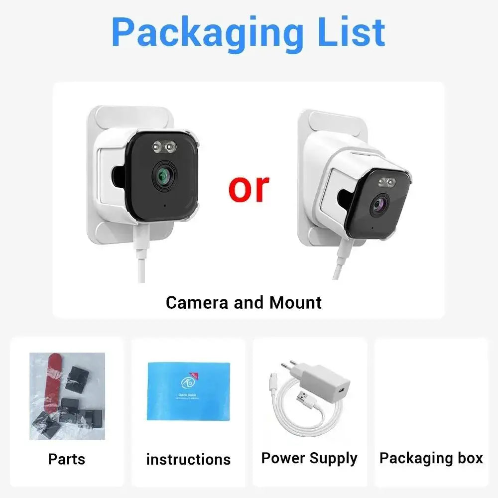5MP Window Camera 5GHz WiFi Indoor Cameras For Home Security Color Night Vision Motion Detection 24/7 Recording Quick Install