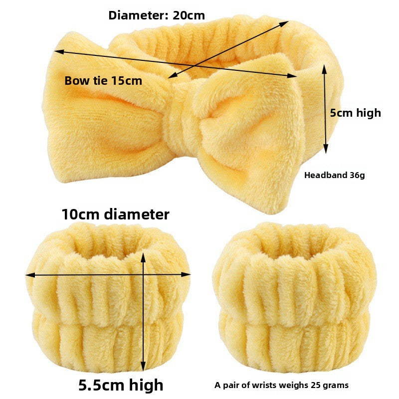 Plush Wrist Band Absorbent Sweat-absorbent Coral Fleece Waterproof