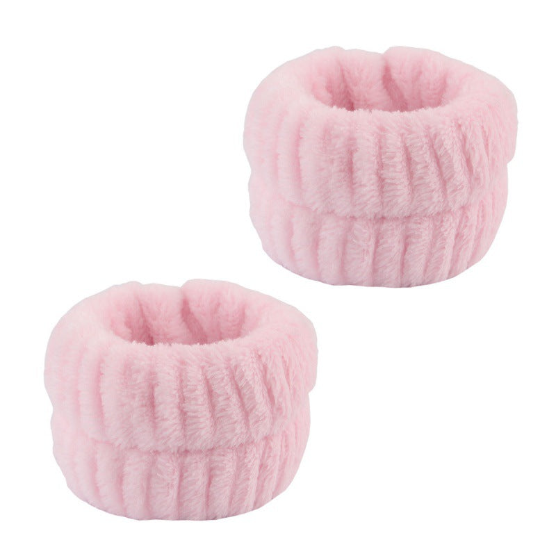 Plush Wrist Band Absorbent Sweat-absorbent Coral Fleece Waterproof